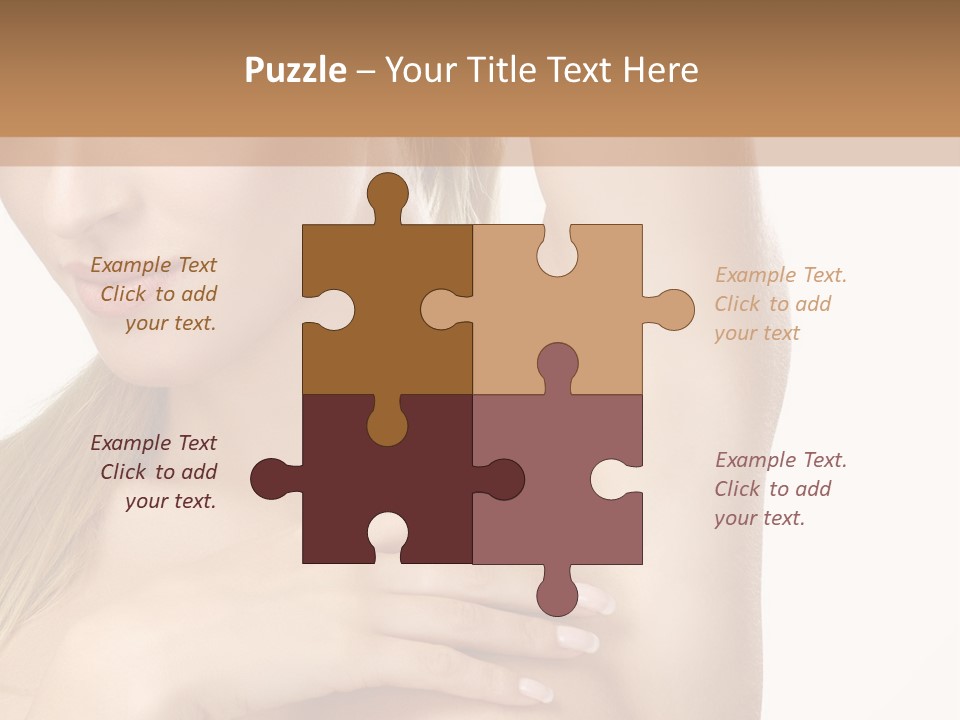 A Beautiful Woman In A White Dress Posing For A Picture PowerPoint Template