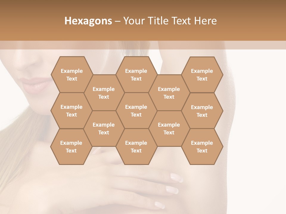 A Beautiful Woman In A White Dress Posing For A Picture PowerPoint Template