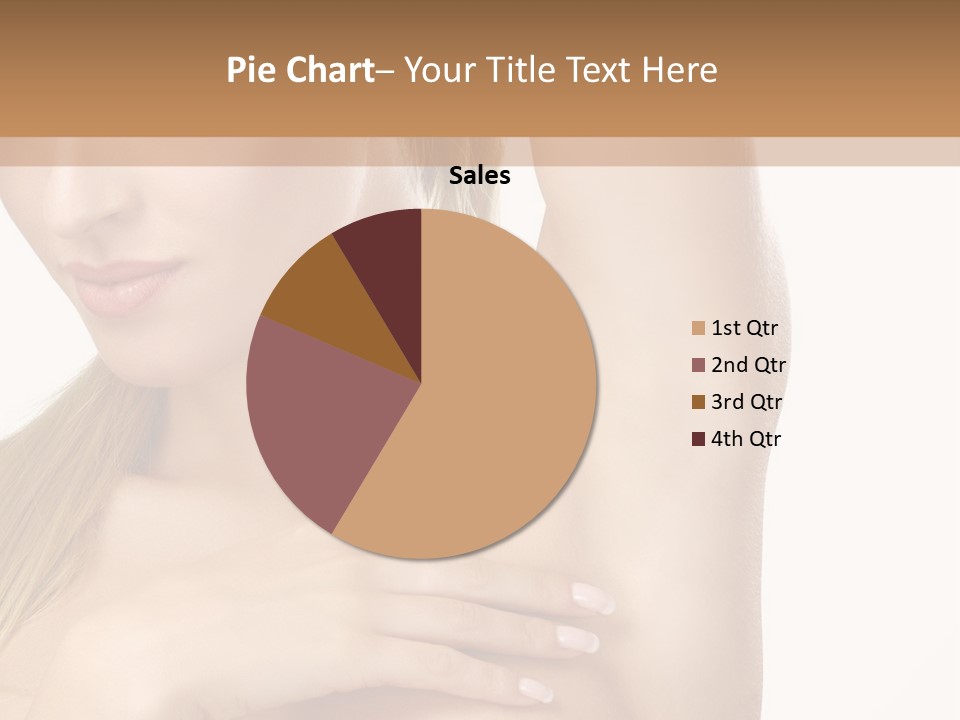 A Beautiful Woman In A White Dress Posing For A Picture PowerPoint Template