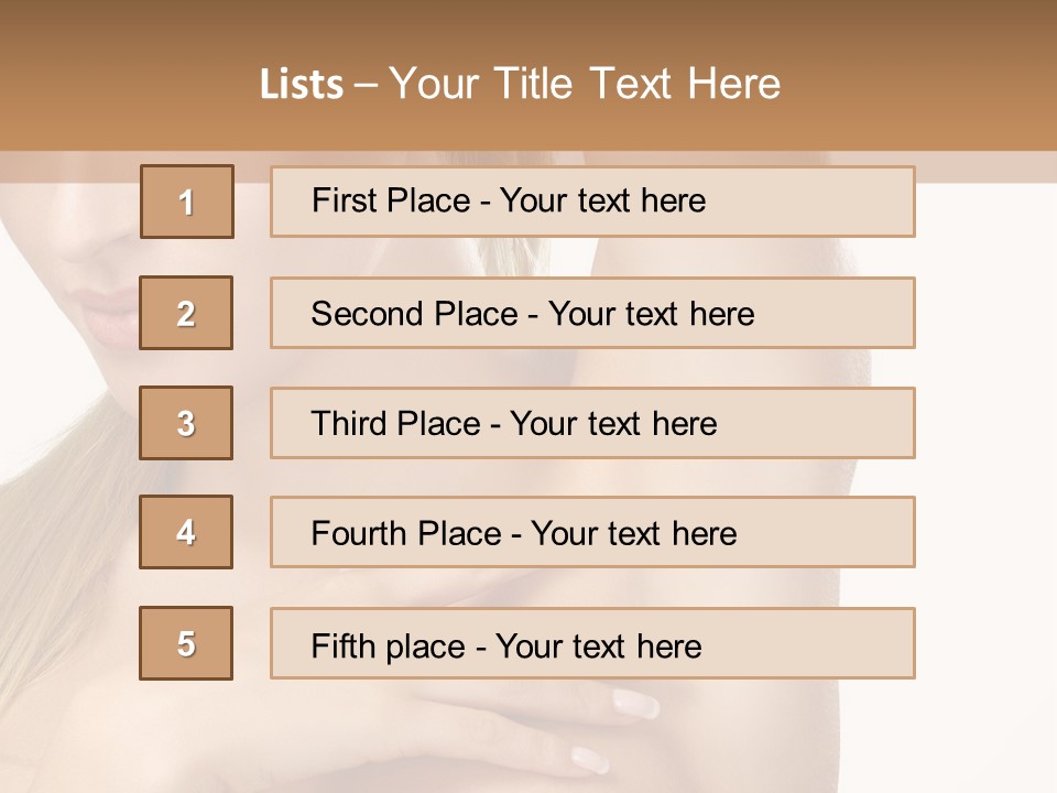 A Beautiful Woman In A White Dress Posing For A Picture PowerPoint Template