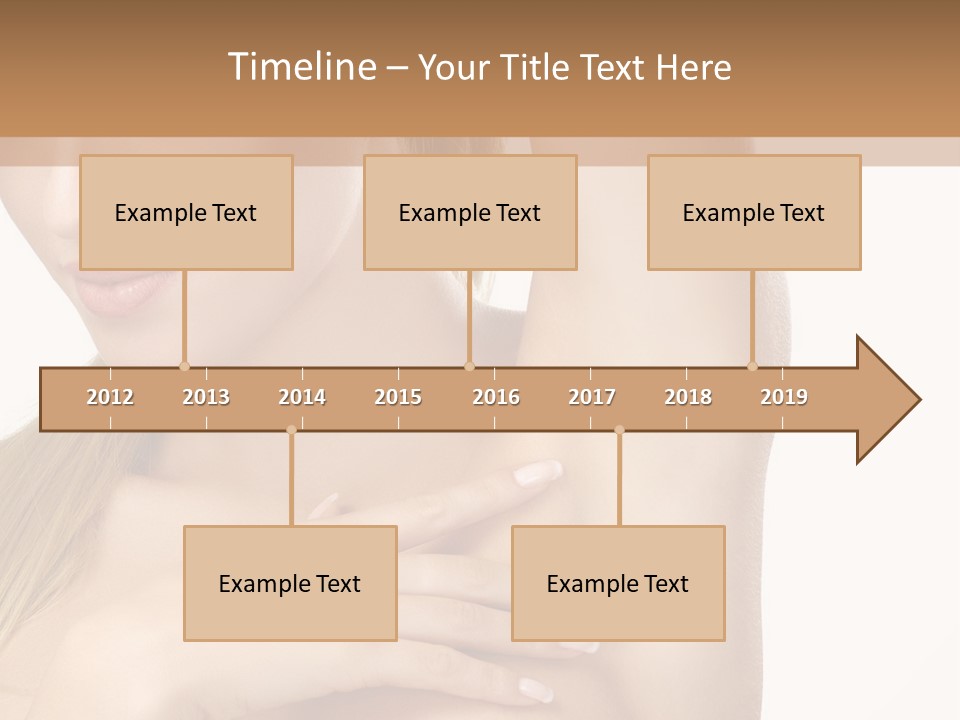 A Beautiful Woman In A White Dress Posing For A Picture PowerPoint Template