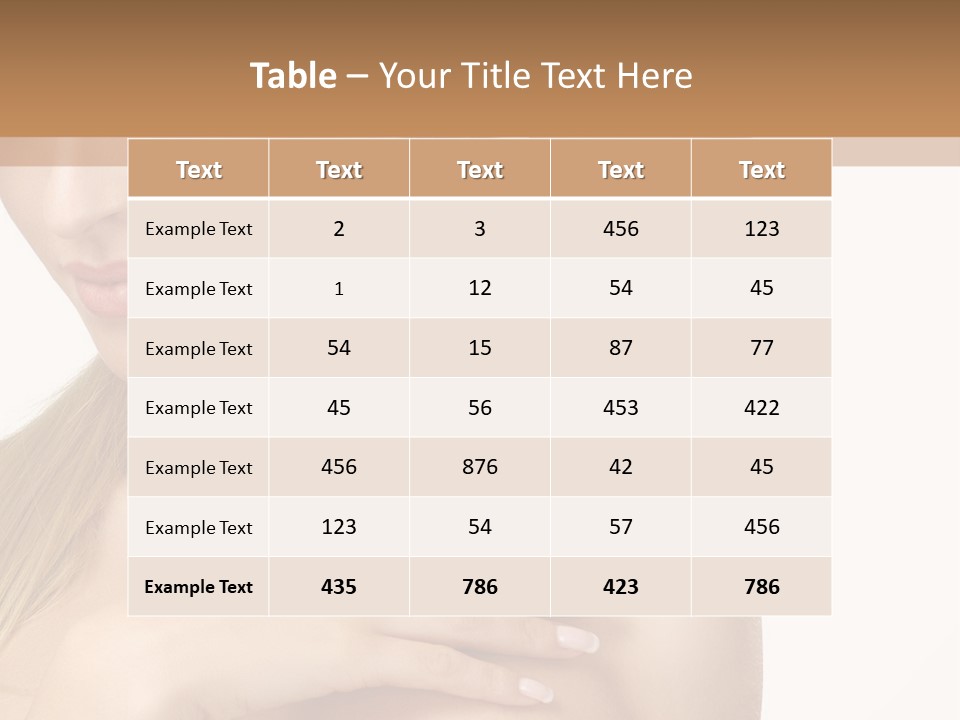 A Beautiful Woman In A White Dress Posing For A Picture PowerPoint Template