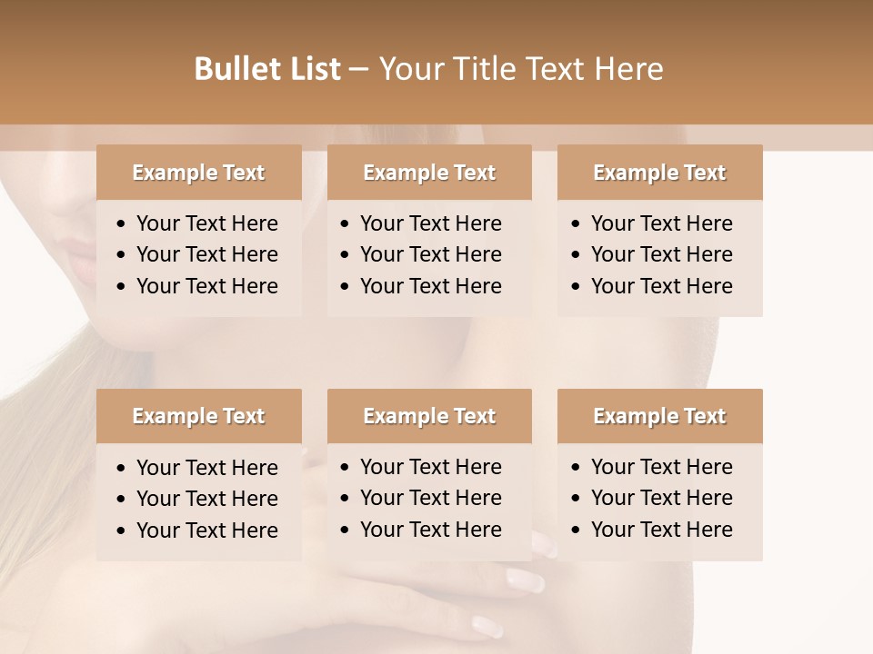 A Beautiful Woman In A White Dress Posing For A Picture PowerPoint Template