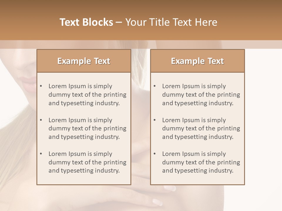 A Beautiful Woman In A White Dress Posing For A Picture PowerPoint Template