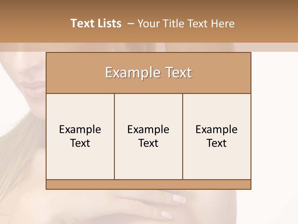 A Beautiful Woman In A White Dress Posing For A Picture PowerPoint Template