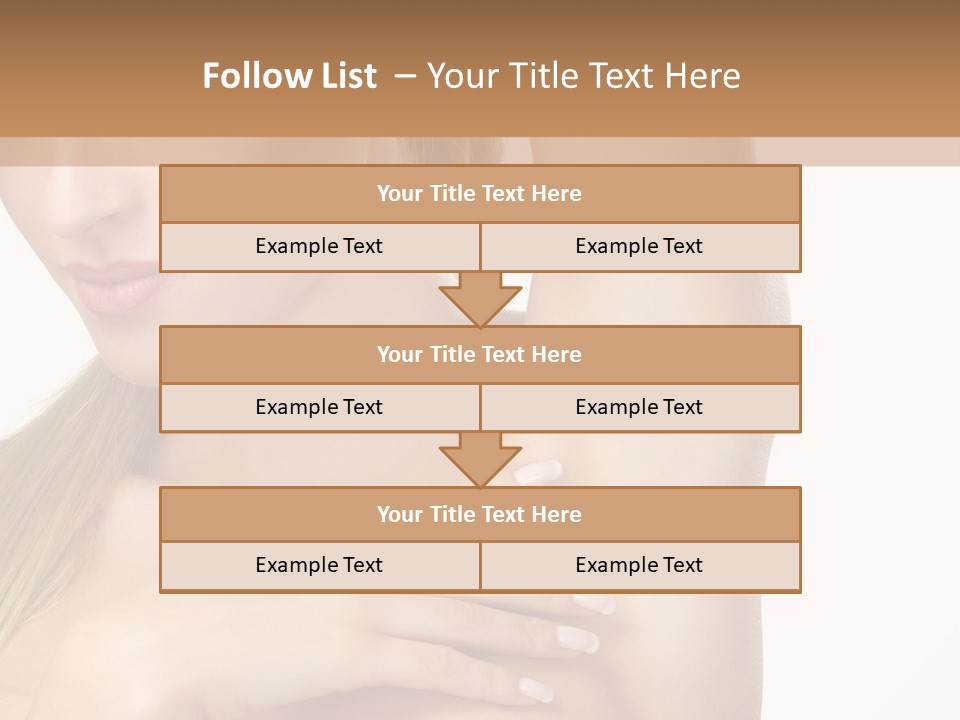 A Beautiful Woman In A White Dress Posing For A Picture PowerPoint Template