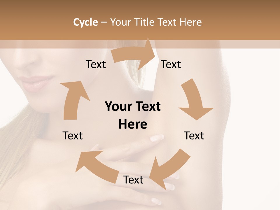 A Beautiful Woman In A White Dress Posing For A Picture PowerPoint Template