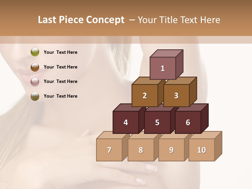 A Beautiful Woman In A White Dress Posing For A Picture PowerPoint Template