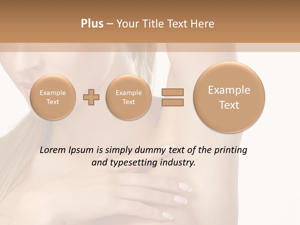 A Beautiful Woman In A White Dress Posing For A Picture PowerPoint Template