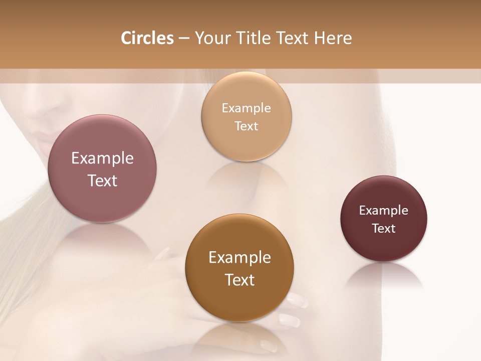 A Beautiful Woman In A White Dress Posing For A Picture PowerPoint Template