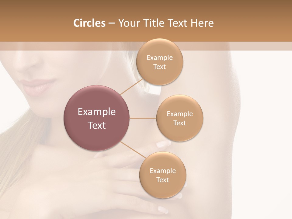 A Beautiful Woman In A White Dress Posing For A Picture PowerPoint Template