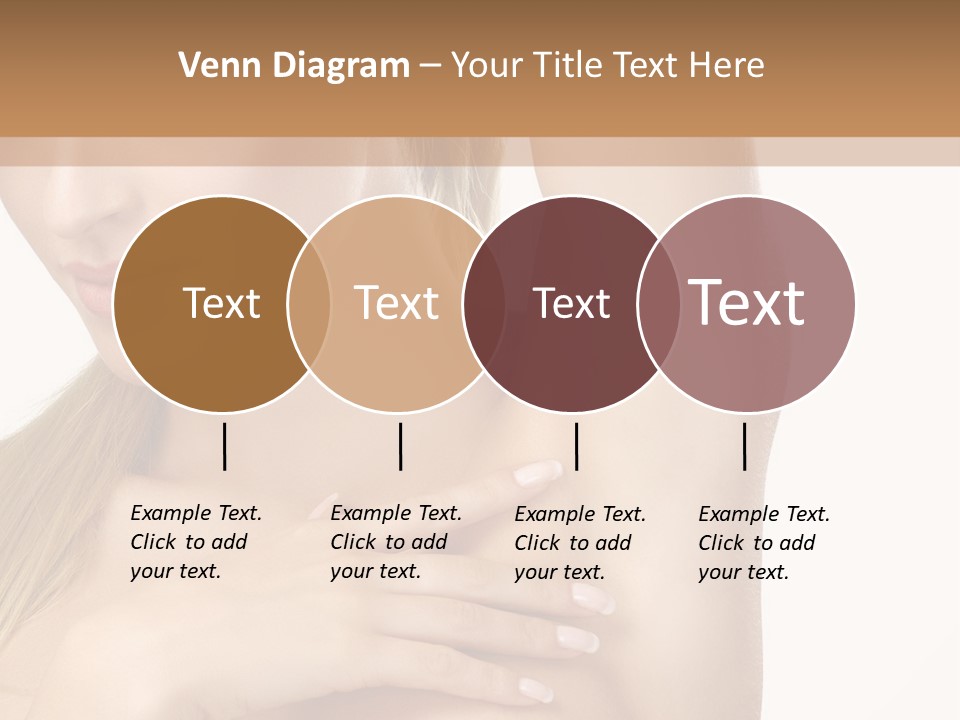 A Beautiful Woman In A White Dress Posing For A Picture PowerPoint Template