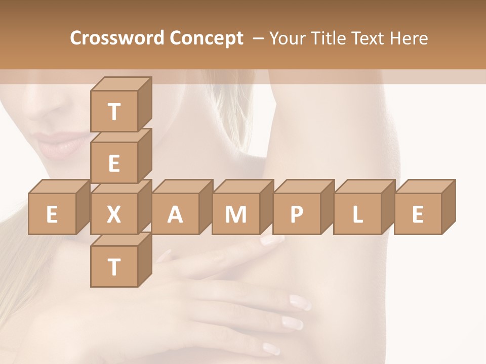 A Beautiful Woman In A White Dress Posing For A Picture PowerPoint Template