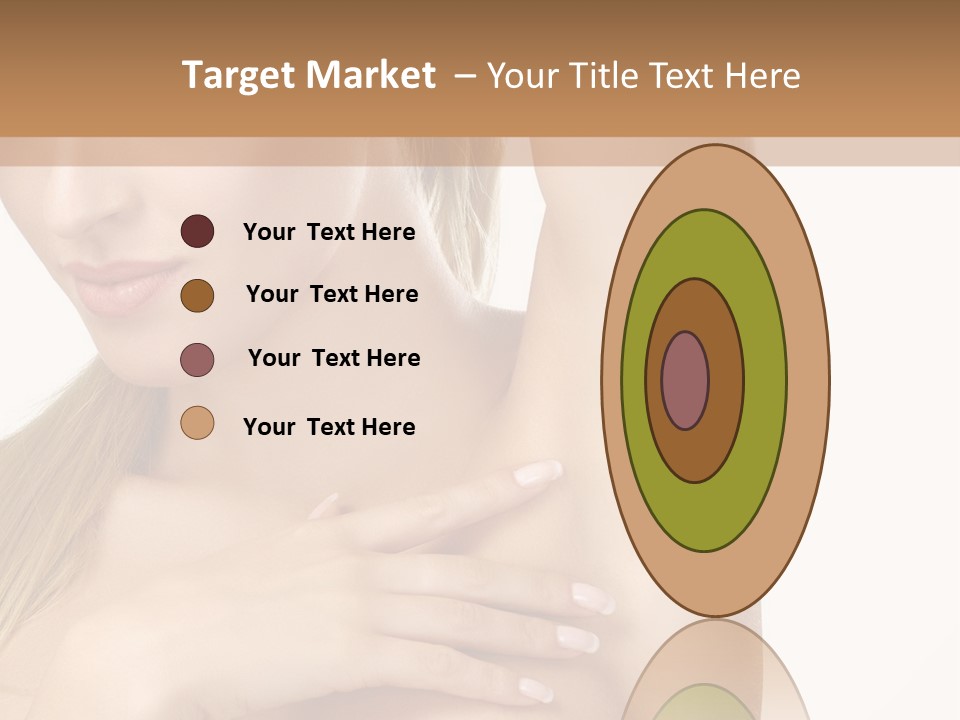 A Beautiful Woman In A White Dress Posing For A Picture PowerPoint Template