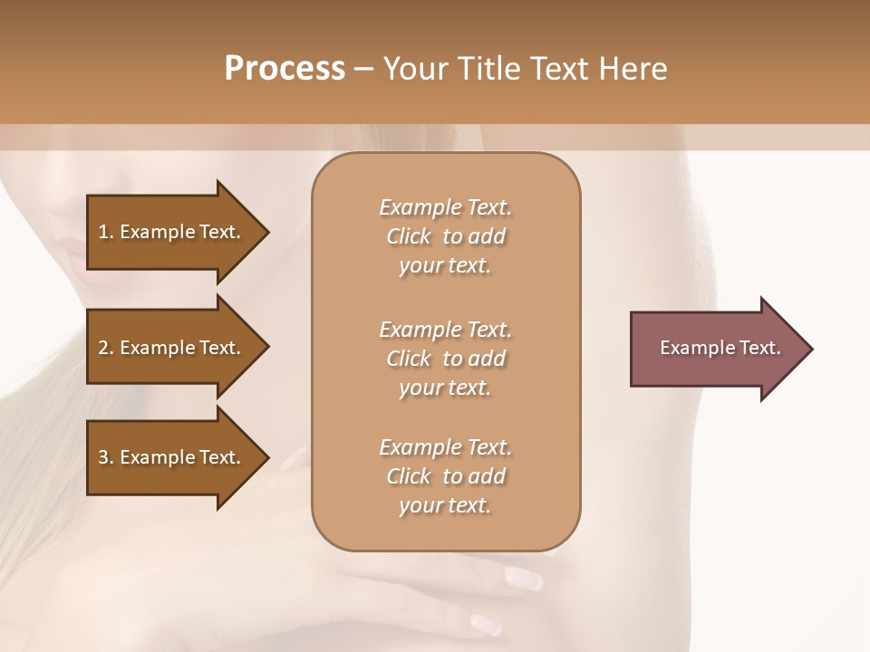 A Beautiful Woman In A White Dress Posing For A Picture PowerPoint Template