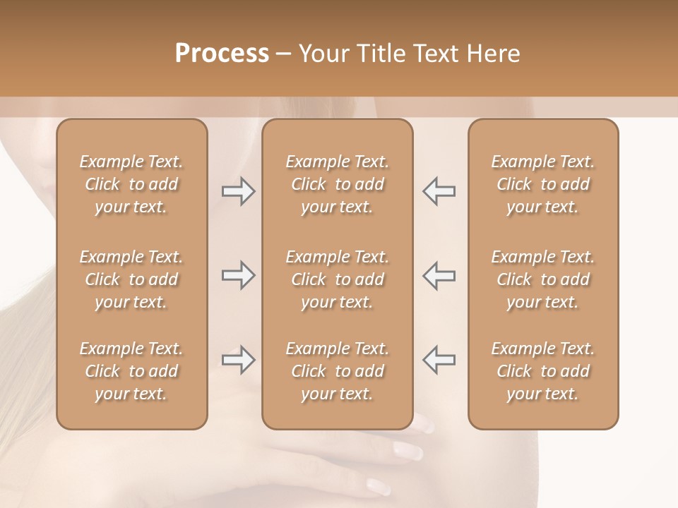 A Beautiful Woman In A White Dress Posing For A Picture PowerPoint Template