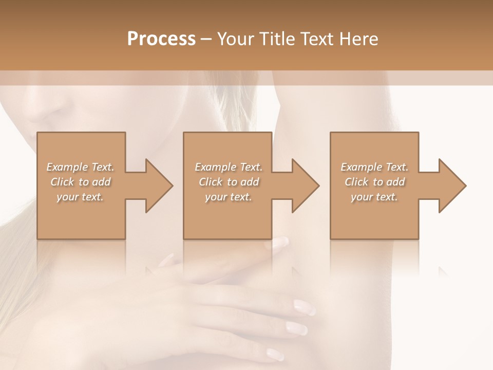 A Beautiful Woman In A White Dress Posing For A Picture PowerPoint Template