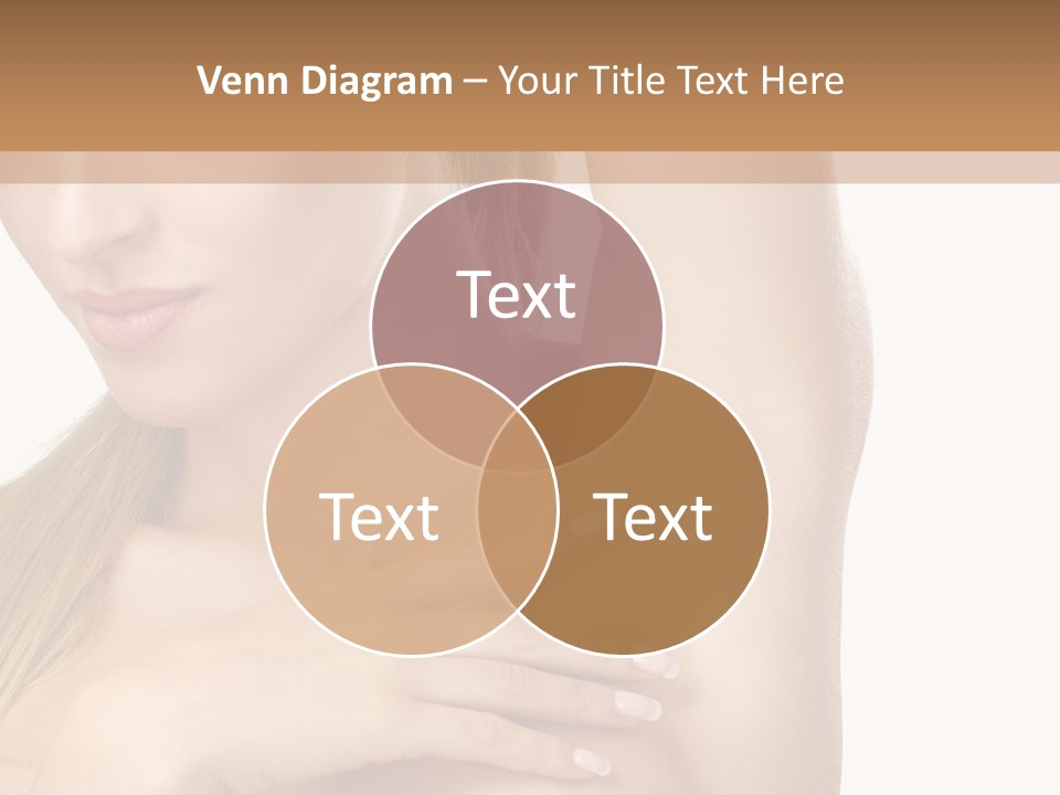 A Beautiful Woman In A White Dress Posing For A Picture PowerPoint Template