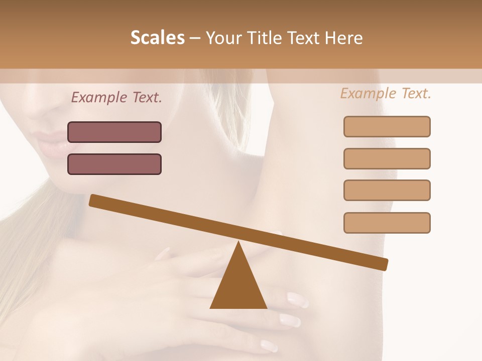 A Beautiful Woman In A White Dress Posing For A Picture PowerPoint Template