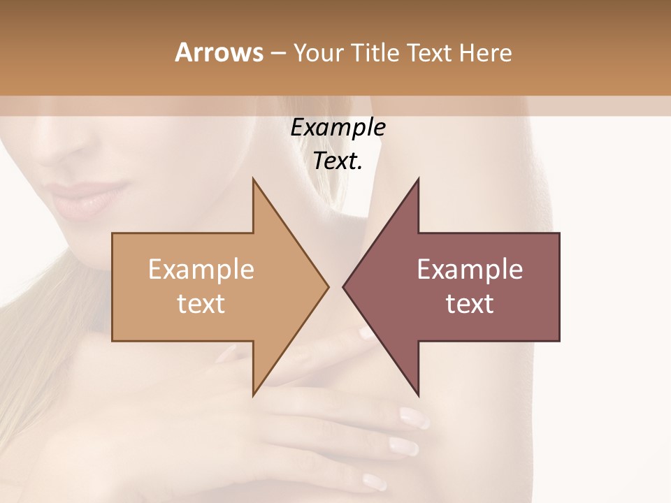 A Beautiful Woman In A White Dress Posing For A Picture PowerPoint Template