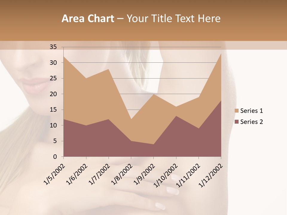 A Beautiful Woman In A White Dress Posing For A Picture PowerPoint Template