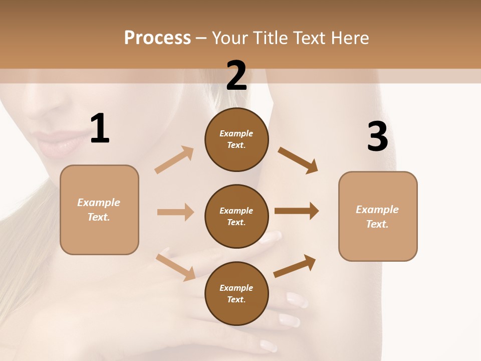 A Beautiful Woman In A White Dress Posing For A Picture PowerPoint Template