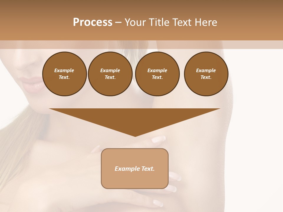 A Beautiful Woman In A White Dress Posing For A Picture PowerPoint Template