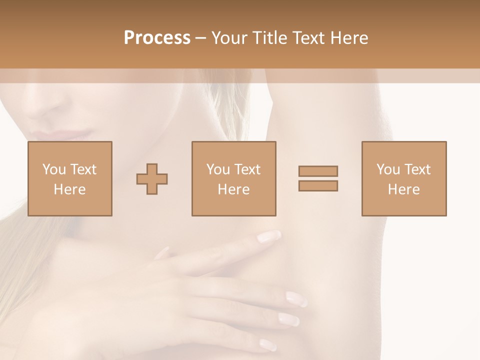 A Beautiful Woman In A White Dress Posing For A Picture PowerPoint Template