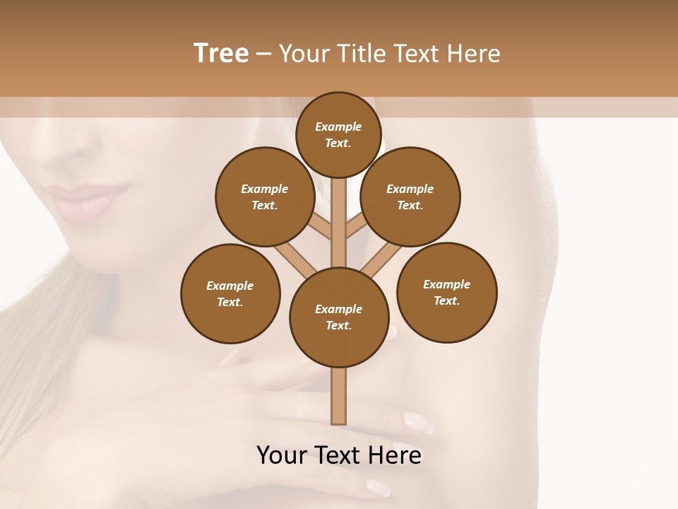 A Beautiful Woman In A White Dress Posing For A Picture PowerPoint Template