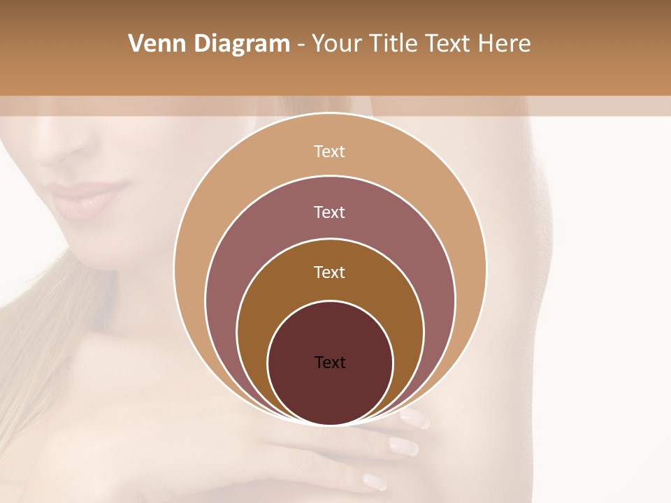 A Beautiful Woman In A White Dress Posing For A Picture PowerPoint Template