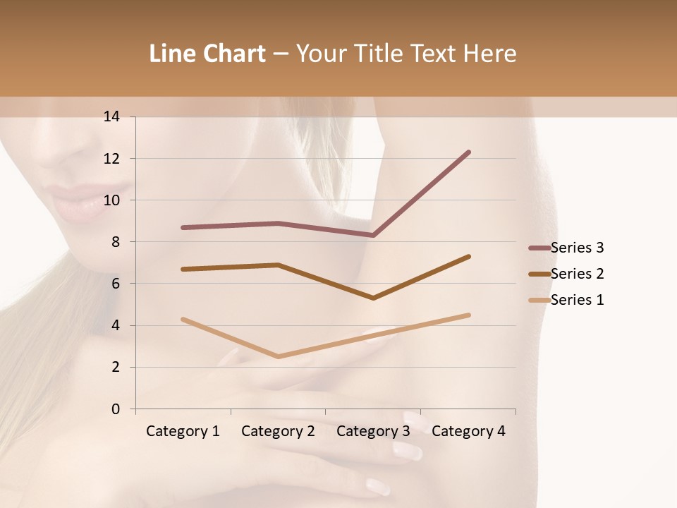 A Beautiful Woman In A White Dress Posing For A Picture PowerPoint Template