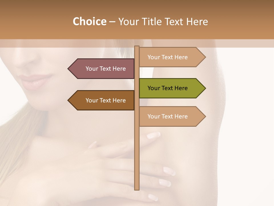 A Beautiful Woman In A White Dress Posing For A Picture PowerPoint Template