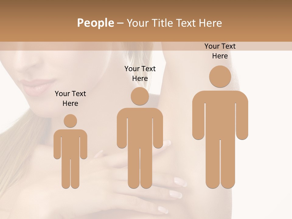 A Beautiful Woman In A White Dress Posing For A Picture PowerPoint Template