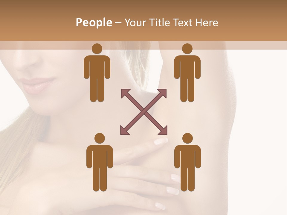 A Beautiful Woman In A White Dress Posing For A Picture PowerPoint Template