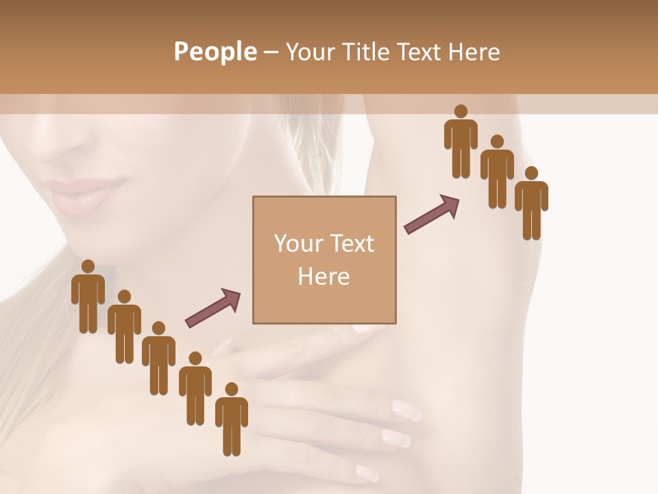 A Beautiful Woman In A White Dress Posing For A Picture PowerPoint Template