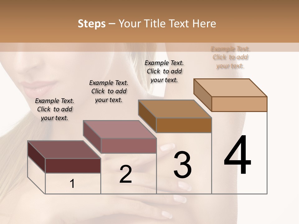 A Beautiful Woman In A White Dress Posing For A Picture PowerPoint Template