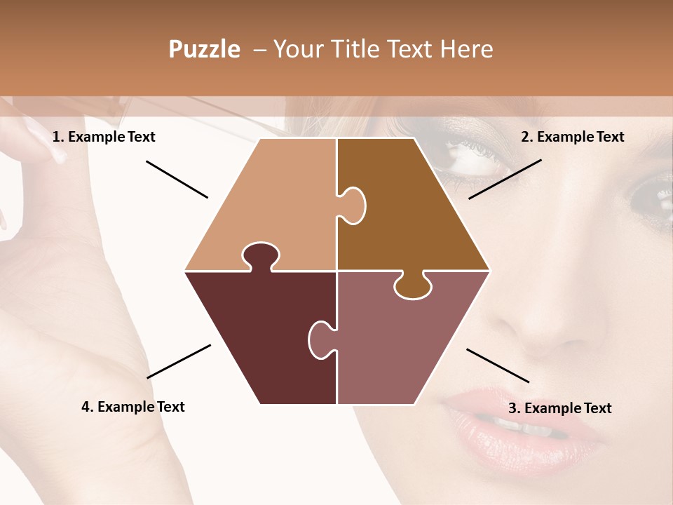 A Woman Holding A Lipstick In Her Right Hand PowerPoint Template