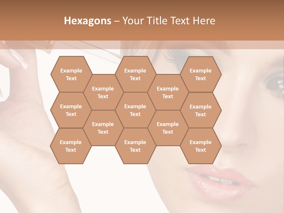 A Woman Holding A Lipstick In Her Right Hand PowerPoint Template