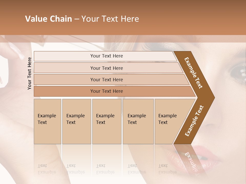 A Woman Holding A Lipstick In Her Right Hand PowerPoint Template