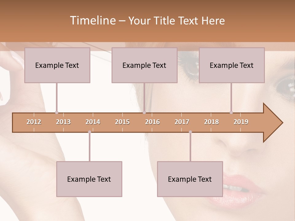 A Woman Holding A Lipstick In Her Right Hand PowerPoint Template