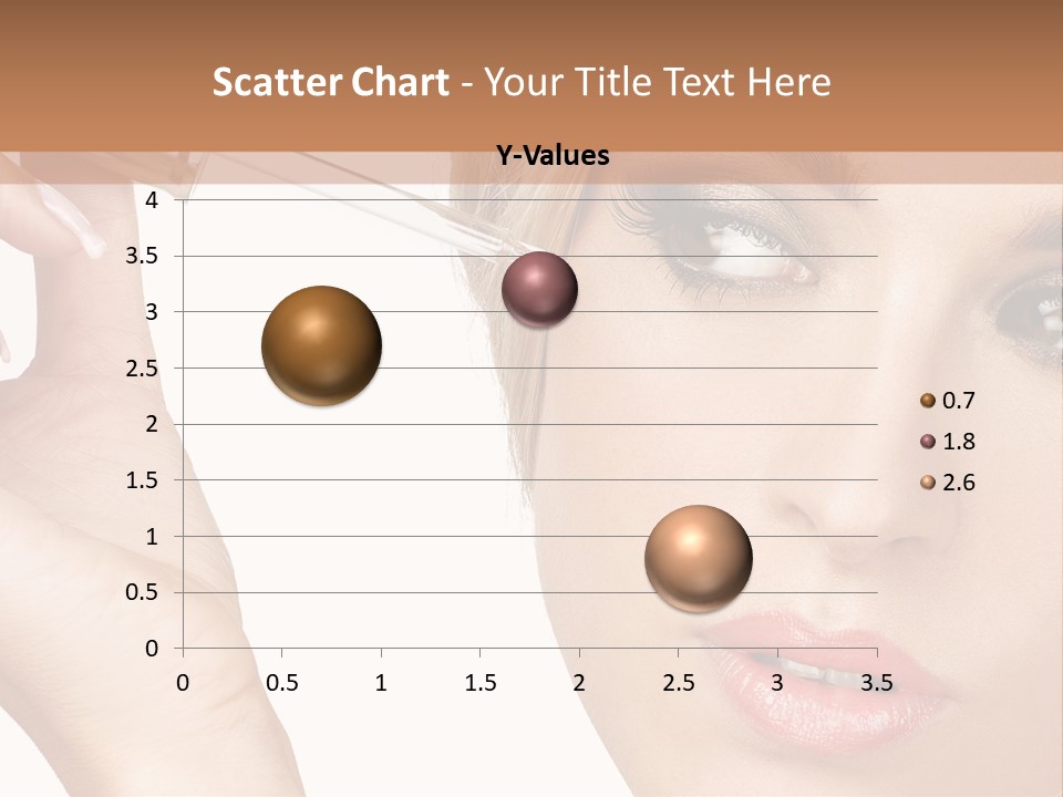 A Woman Holding A Lipstick In Her Right Hand PowerPoint Template