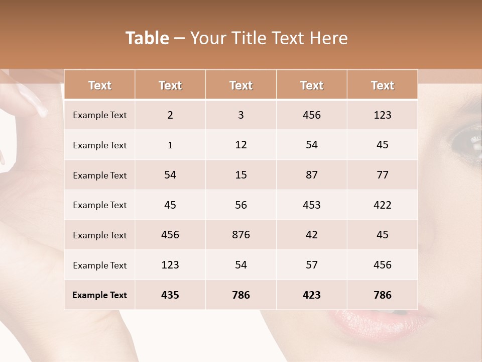 A Woman Holding A Lipstick In Her Right Hand PowerPoint Template