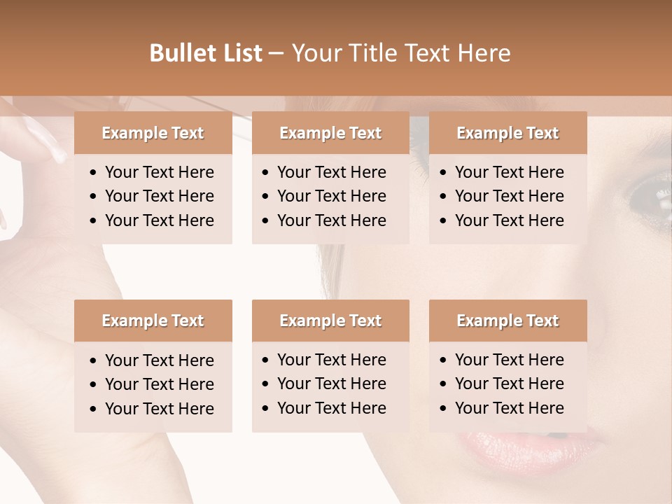 A Woman Holding A Lipstick In Her Right Hand PowerPoint Template