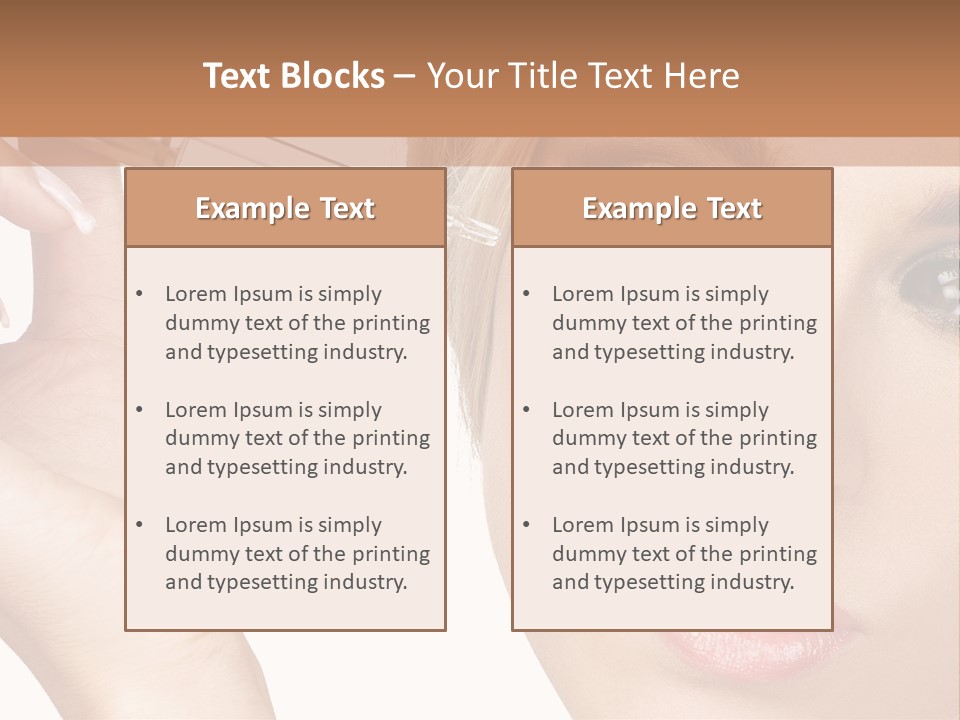 A Woman Holding A Lipstick In Her Right Hand PowerPoint Template