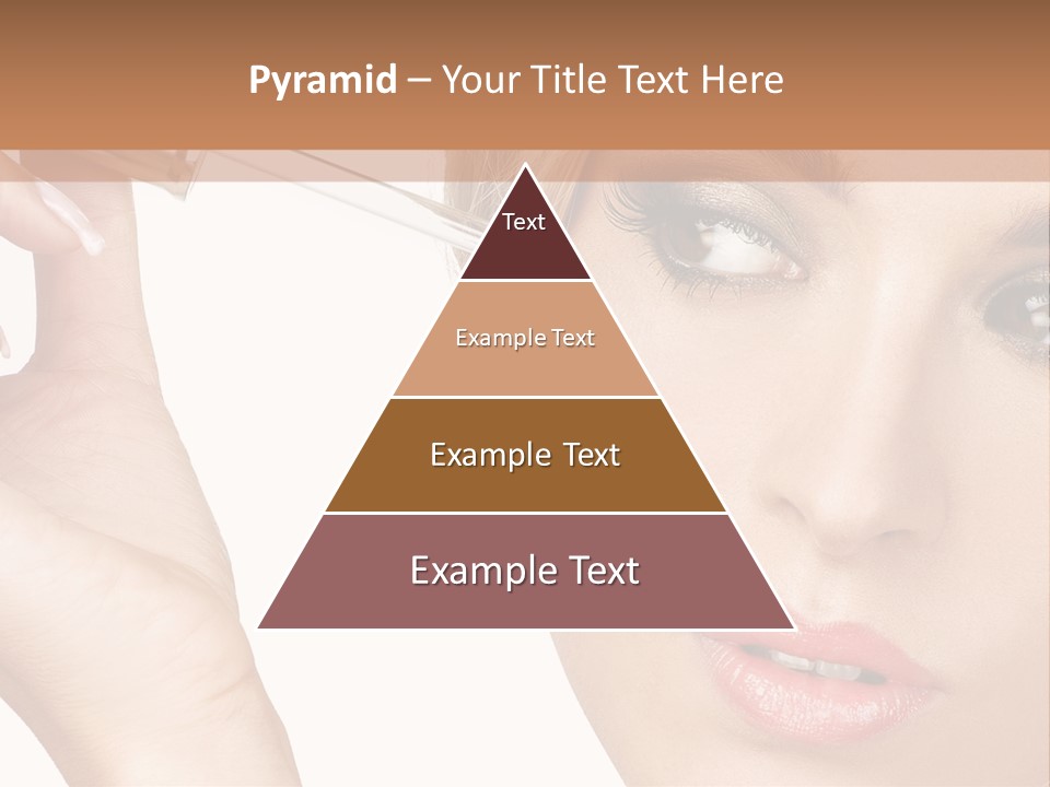 A Woman Holding A Lipstick In Her Right Hand PowerPoint Template