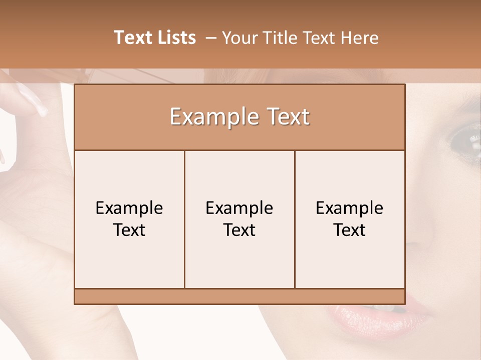 A Woman Holding A Lipstick In Her Right Hand PowerPoint Template
