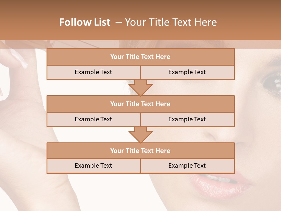 A Woman Holding A Lipstick In Her Right Hand PowerPoint Template