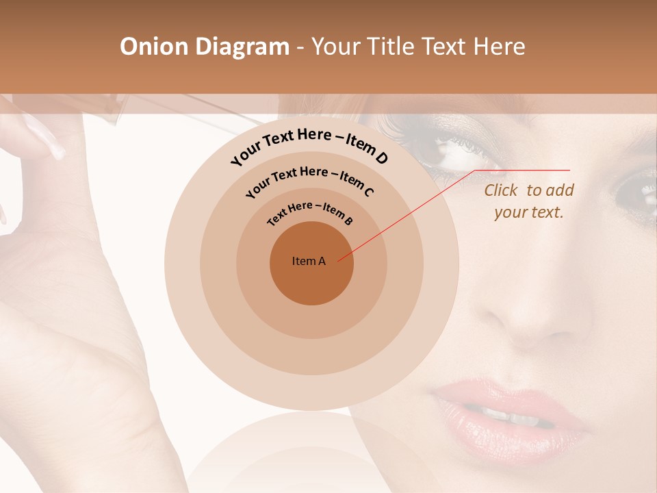 A Woman Holding A Lipstick In Her Right Hand PowerPoint Template