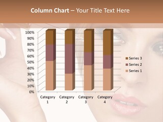 A Woman Holding A Lipstick In Her Right Hand PowerPoint Template