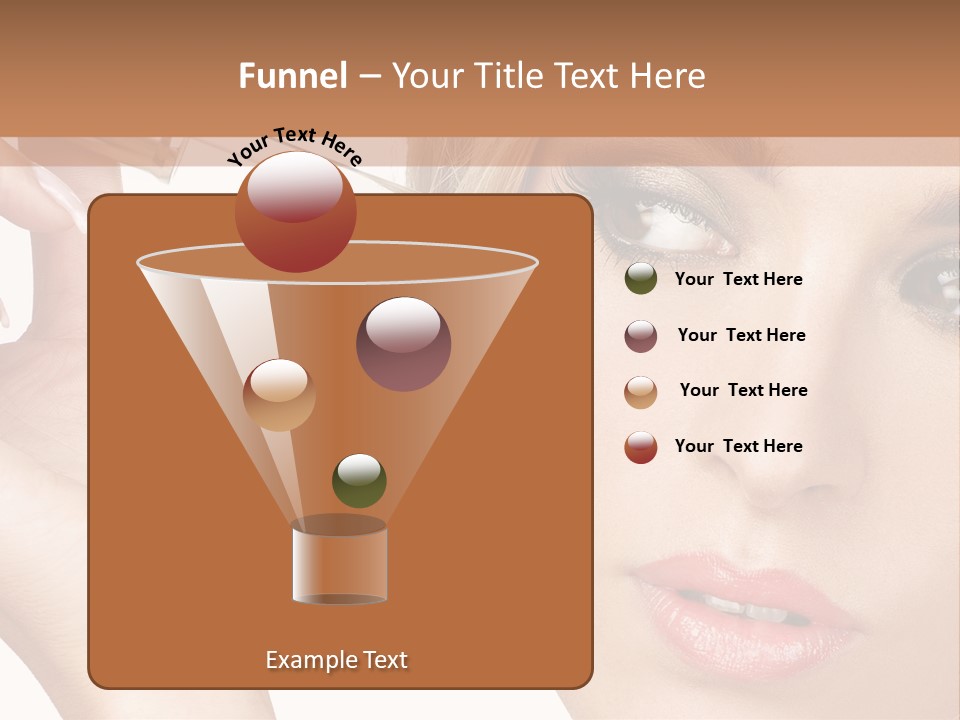 A Woman Holding A Lipstick In Her Right Hand PowerPoint Template